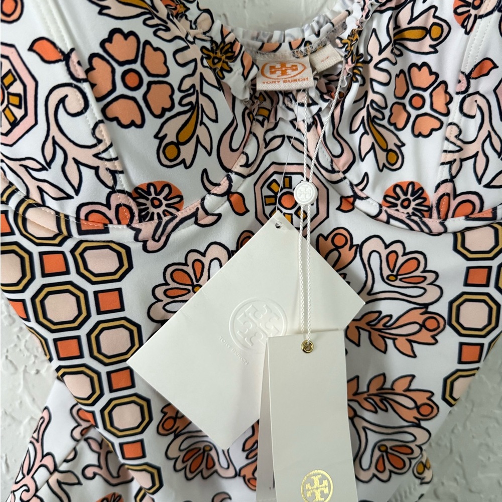 Tory Burch Hicks Garden One-piece Floral Swimsuit - Picture 6 of 8
